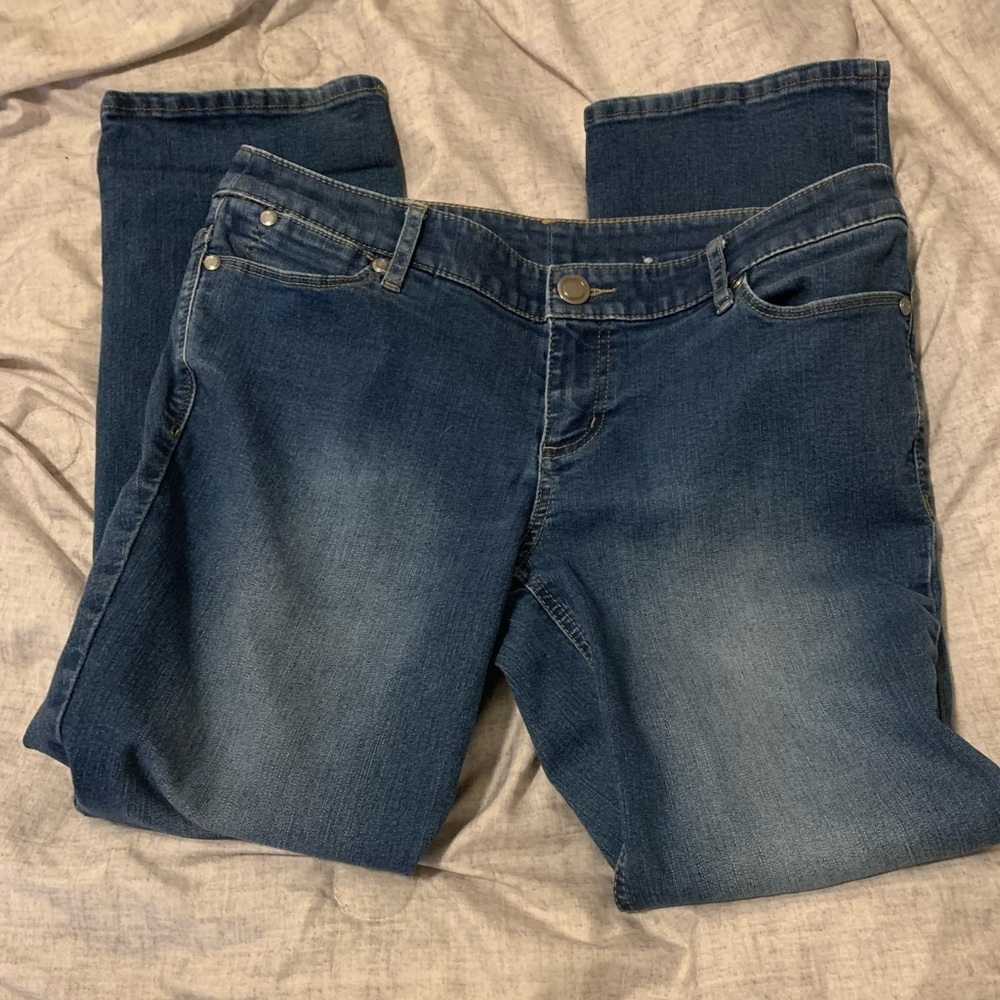 Christopher & banks dark wash‎ petite jeans